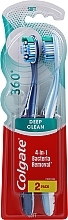 Kup Szczoteczki do zębów Super Clean, miękkie, ciemnoniebieska + niebieska - Colgate 360 Whole Mouth Clean Soft