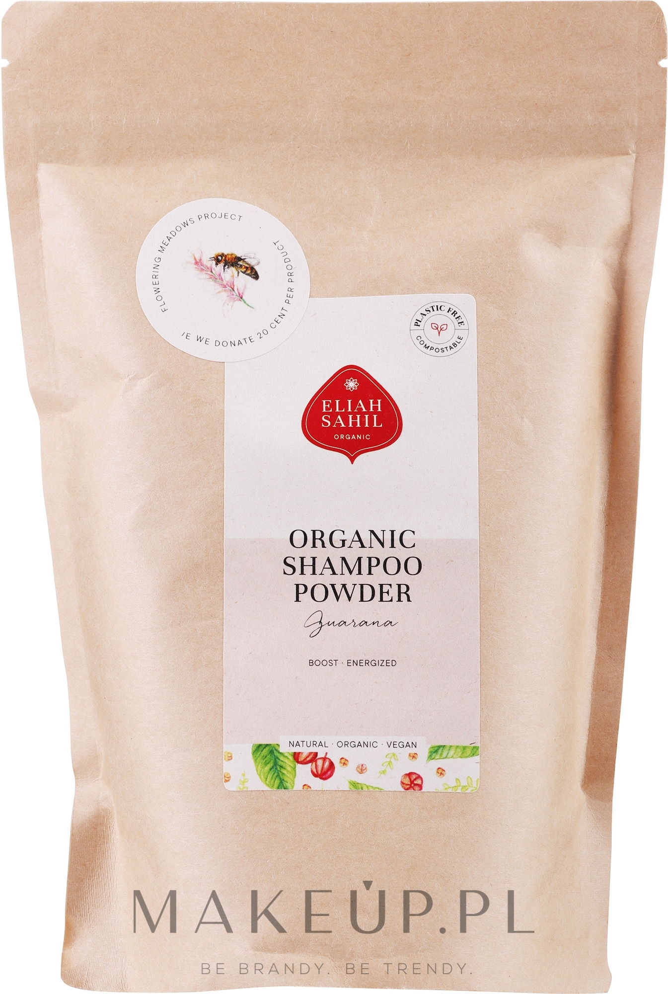 Wzmacniający organiczny szampon w proszku - Eliah Sahil Natural Shampoo Powder — Zdjęcie 500 g