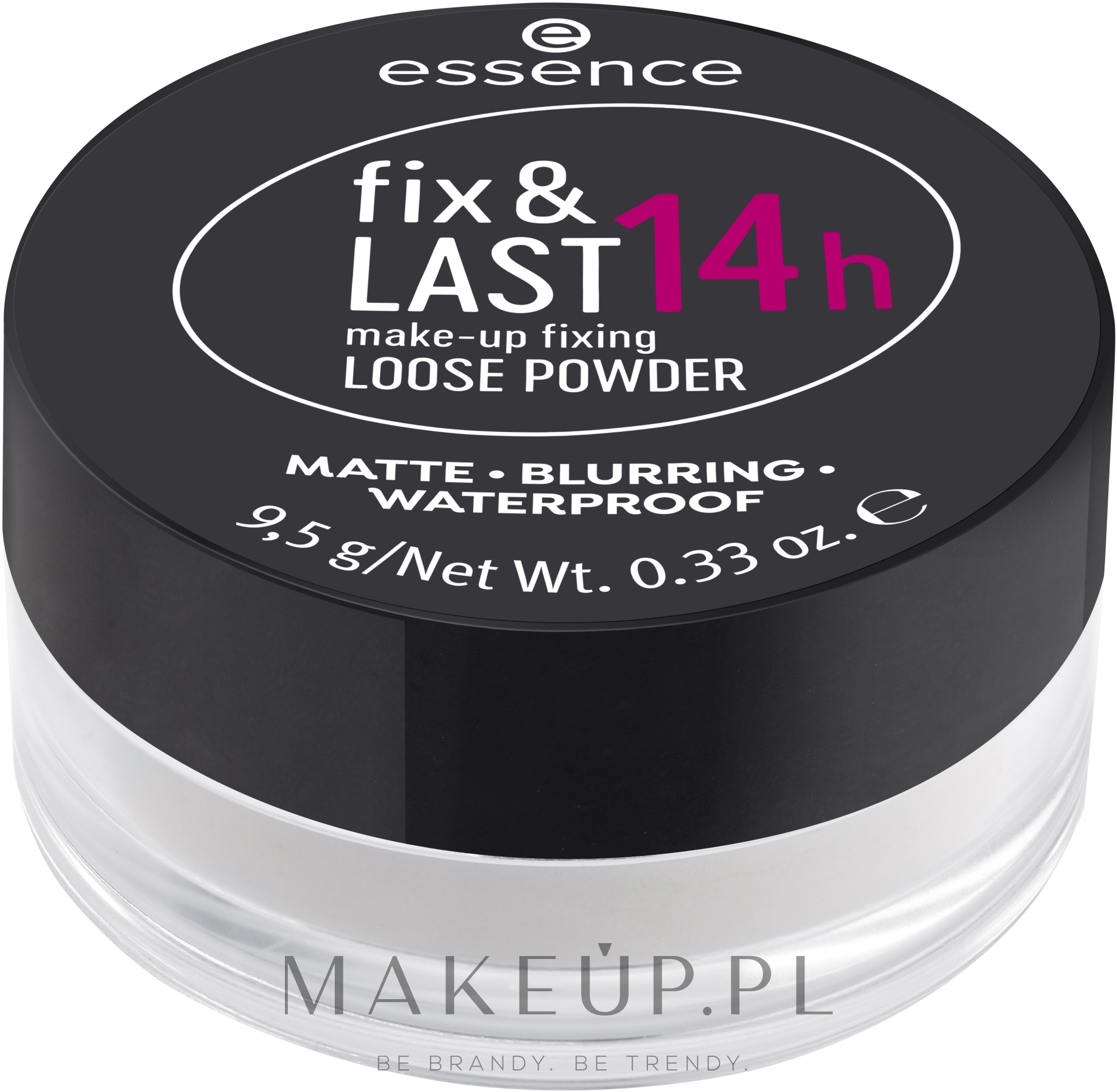 Sypki puder do utrwalania makijażu - Essence Fix & Last 14h — Zdjęcie 9.5 g