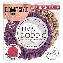 Zestaw gumek do włosów, 2 szt. - Invisibobble Sprunchie Slim The Snuggle Is Real — Zdjęcie N1