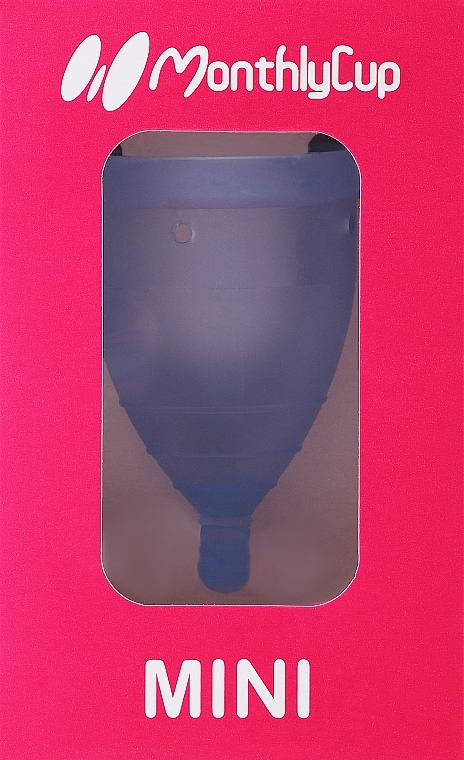 Kubeczek menstruacyjny, mini, niebieski szafir - Menskopp Intimate Care Mini — Zdjęcie N1