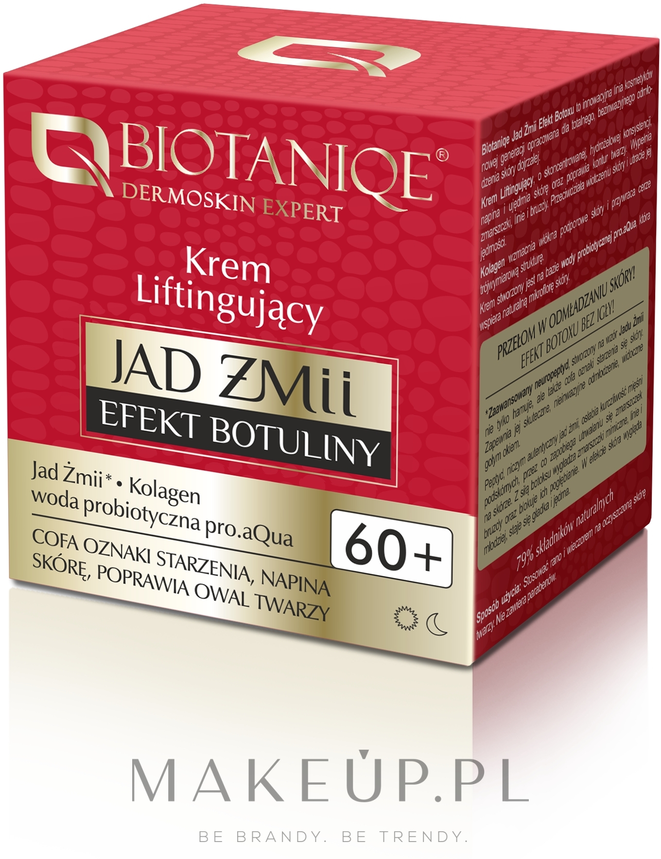 Krem liftingujący do twarzy 60+ - Biotaniqe Jad żmii Efekt botuliny — Zdjęcie 50 ml