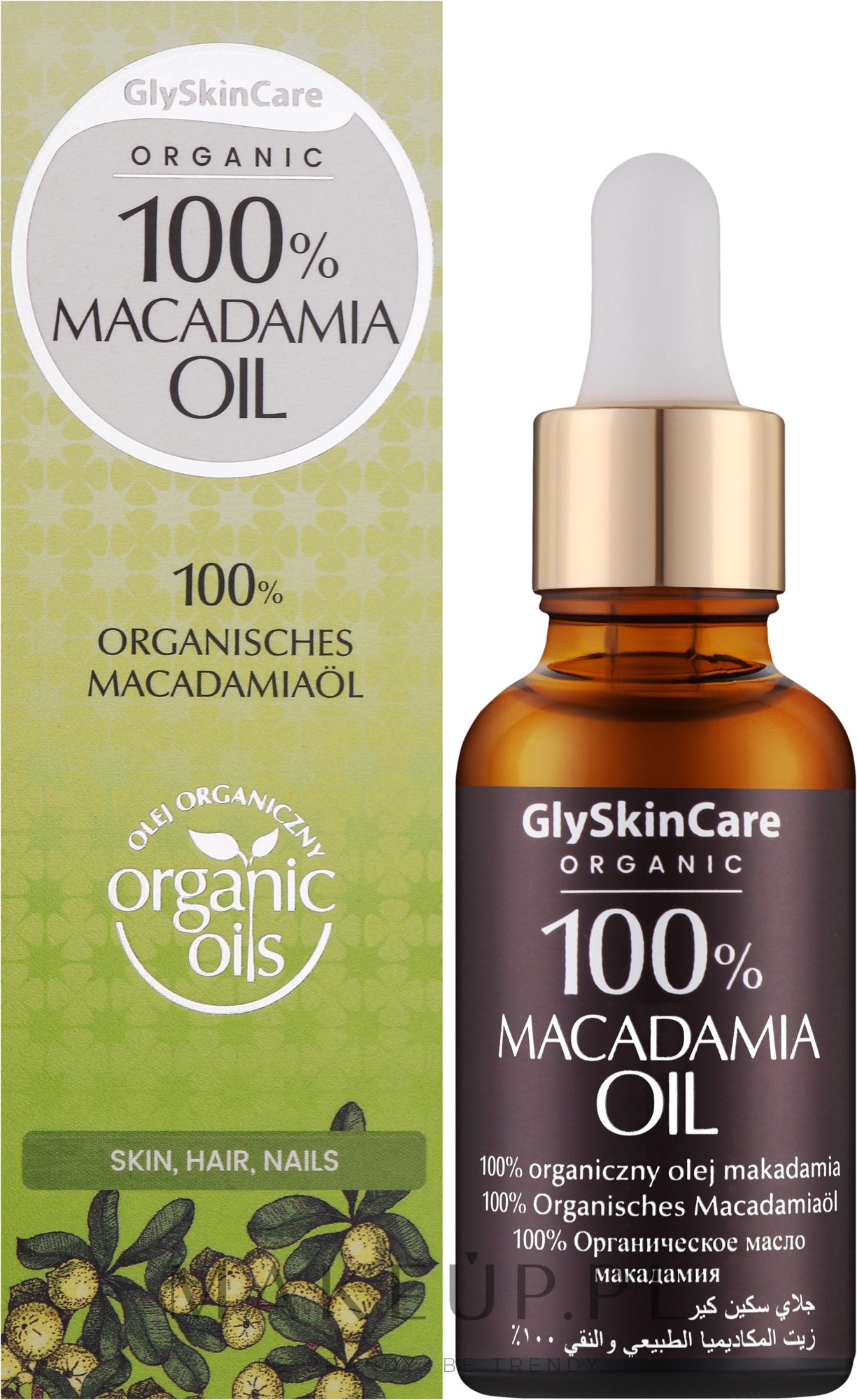 Olej makadamia - GlySkinCare Macadamia Oil 100% — Zdjęcie 30 ml