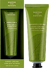 Krem do rąk z kolendrą i liśćmi limonki - Scottish Fine Soaps Naturals Coriander & Lime Leaf Hand Cream Tuba — Zdjęcie N2