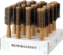 Kup Zestaw, 16 produktów - Olivia Garden Bamboo Touch Boar Display