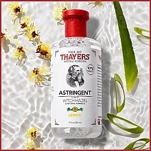 Cytrynowy ściągający tonik do twarzy z aloesem i oczarem wirginijskim - Thayers Natural Remedies Witch Hazel Lemon — Zdjęcie N3