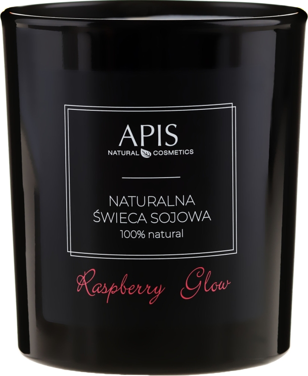 Naturalna świeca sojowa - APIS Professional Raspberry Glow Soy Candle — Zdjęcie N2