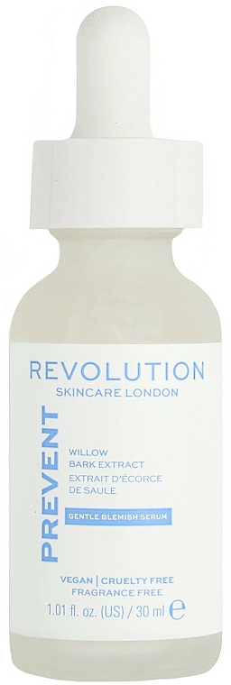 Serum do twarzy z ekstraktem z wierzby białej - Revolution Skincare Willow Bark Extract Anti Blemish Serum — Zdjęcie N1