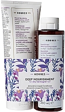 Kup Zestaw - Korres Deep Nourishment Almond & Linseed Kit (shmp/250ml + cond/200ml)