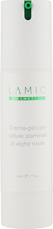 Krem-żel z komórkami macierzystymi czerwonych alg - Lamic Cosmetici Crema-Gel Con Cellule Staminali Di Alghe Rosse — Zdjęcie N1