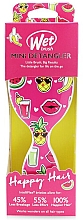 Mini szczotka do włosów - Wet Brush Mini Detangler Happy Hair Brush Smiley Pineapple — Zdjęcie N2