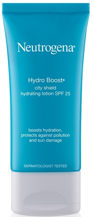 Nawilżający balsam do twarzy na dzień - Neutrogena Hydro Boost City Shield Hydrating Lotion SPF 25