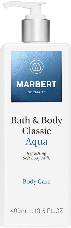 Delikatnie orzeźwiające mleczko do ciała - Marbert Bath & Body Classic Aqua Soft Body Milk — Zdjęcie N1
