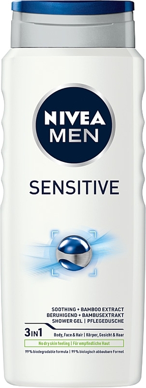 PRZECENA! Delikatny żel pod prysznic dla mężczyzn - NIVEA MEN Sensitive Shower Gel * — Zdjęcie N1