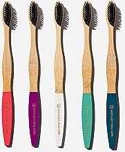 Zestaw bambusowych szczoteczek do zębów - Spotlight Oral Care 5-Pack Bamboo Toothbrushes — Zdjęcie N3