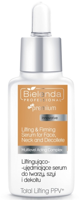 Serum do twarzy , szyi i dekoltu - Bielenda Professional Premium Total Lifting PPV+ Serum — Zdjęcie N1