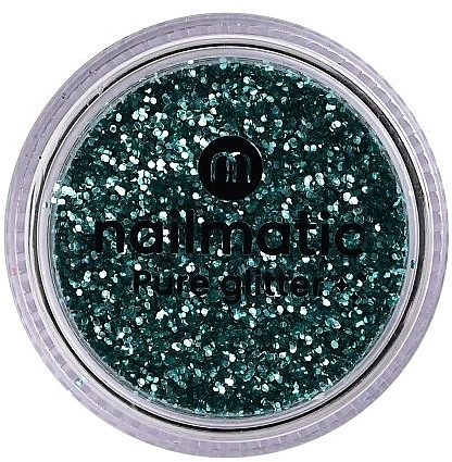 Brokat do zdobienia paznokci - Nailmatic Pure Glitter Medium Turquoise Blue Glitter — Zdjęcie N1