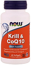 Olej z kryla z koenzymem Q10 - Now Foods Krill & CoQ10 — Zdjęcie N1