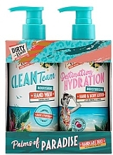 Kup Zestaw - Dirty Works Palms Of Paradise Handcare Duo (h/wash/300ml + h/lot/300ml)