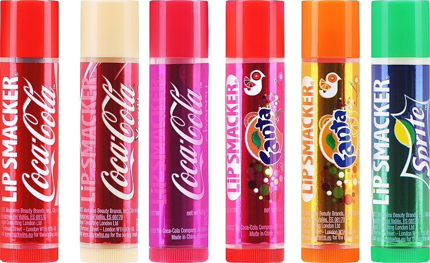 Zestaw balsamów do ust w puszce - Lip Smacker Coca-Cola (lip/balm/6x4g) — Zdjęcie N2