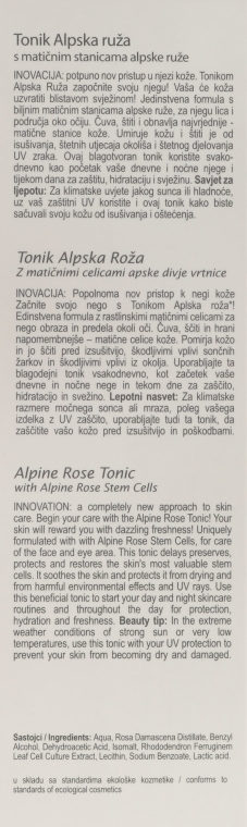 Tonik z komórkami macierzystymi róży alpejskiej - Nikel Alpine Rose Tonic — фото N3