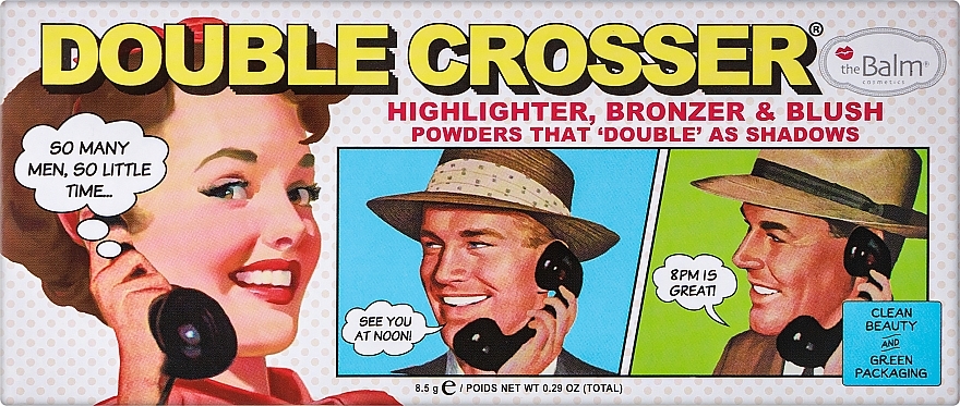 Paletka do makijażu twarzy - TheBalm Double Crosser Highlighter Bronzer & Blush Palette — Zdjęcie N2