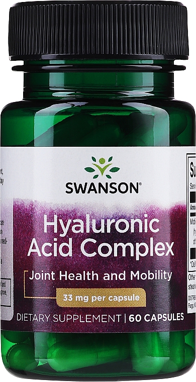 Suplement diety z kwasem hialuronowym - Swanson Hyal-Joint Hyaluronic Acid Complex — Zdjęcie N1