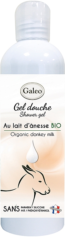 Żel pod prysznic z oślim mlekiem - Galeo Shower Gel Organic Donkey Milk — Zdjęcie N1