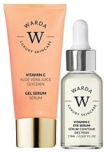 Zestaw - Warda Skin Glow Boost Vitamin C (gel/serum/50ml + eye/serum/15ml) — Zdjęcie N1