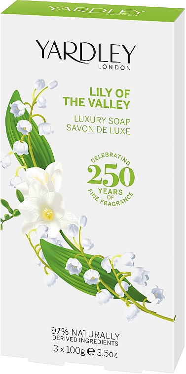 Yardley Lily Of The Valley Contemporary Edition - Perfumowane mydło w kostce — Zdjęcie N1