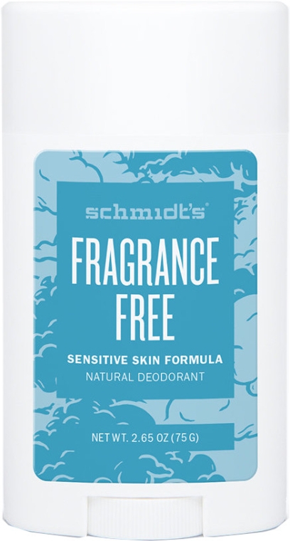 Naturalny dezodorant bezzapachowy w sztyfcie do skóry wrażliwej - Schmidt's Fragrance Free Natural Deodorant