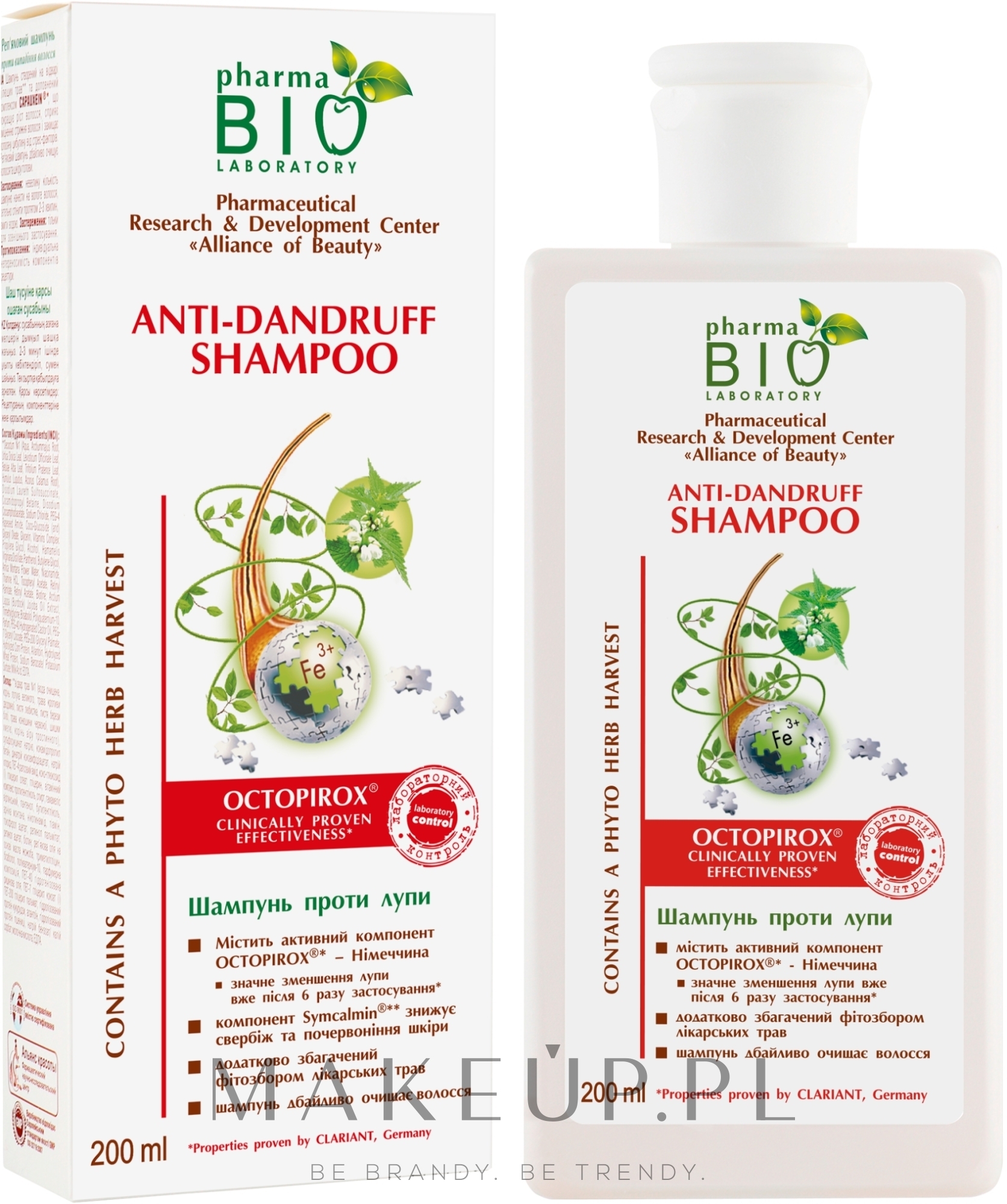 Łopianowy szampon przeciw łupieżowi - Pharma Bio Laboratory — Zdjęcie 200 ml