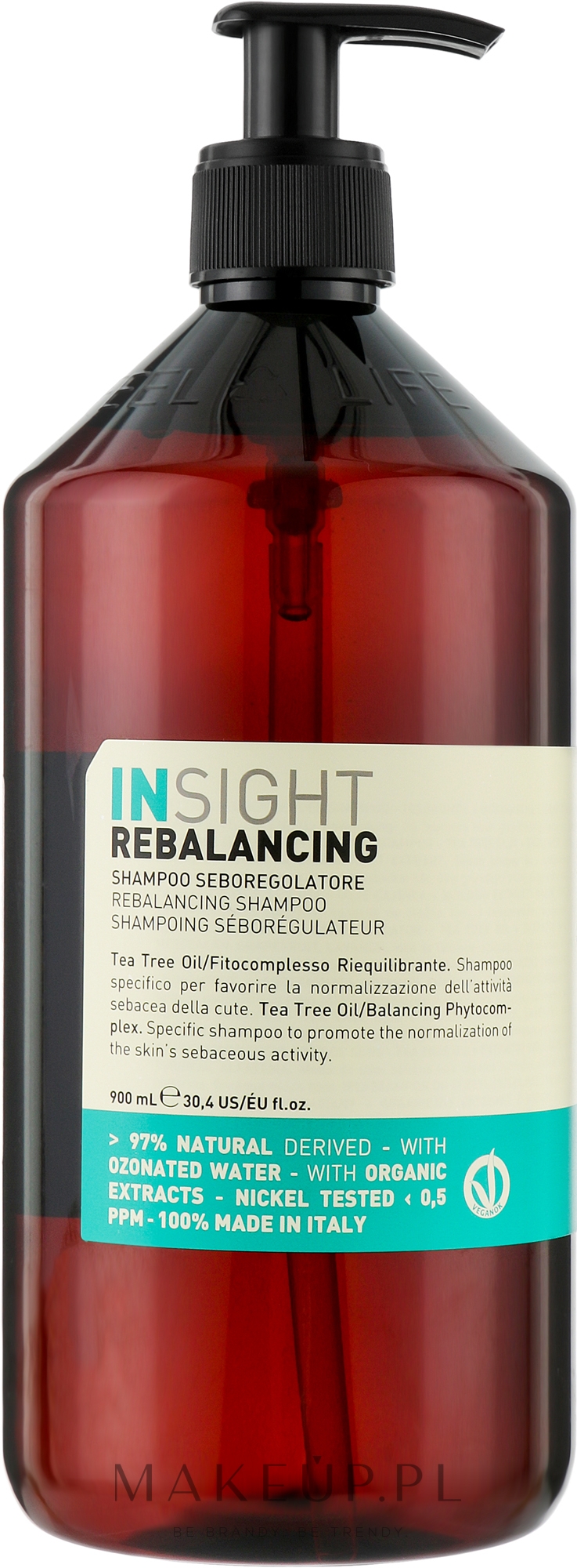 Szampon do włosów przetłuszczających się - Insight Rebalancing Sebum Control Shampoo — Zdjęcie 900 ml