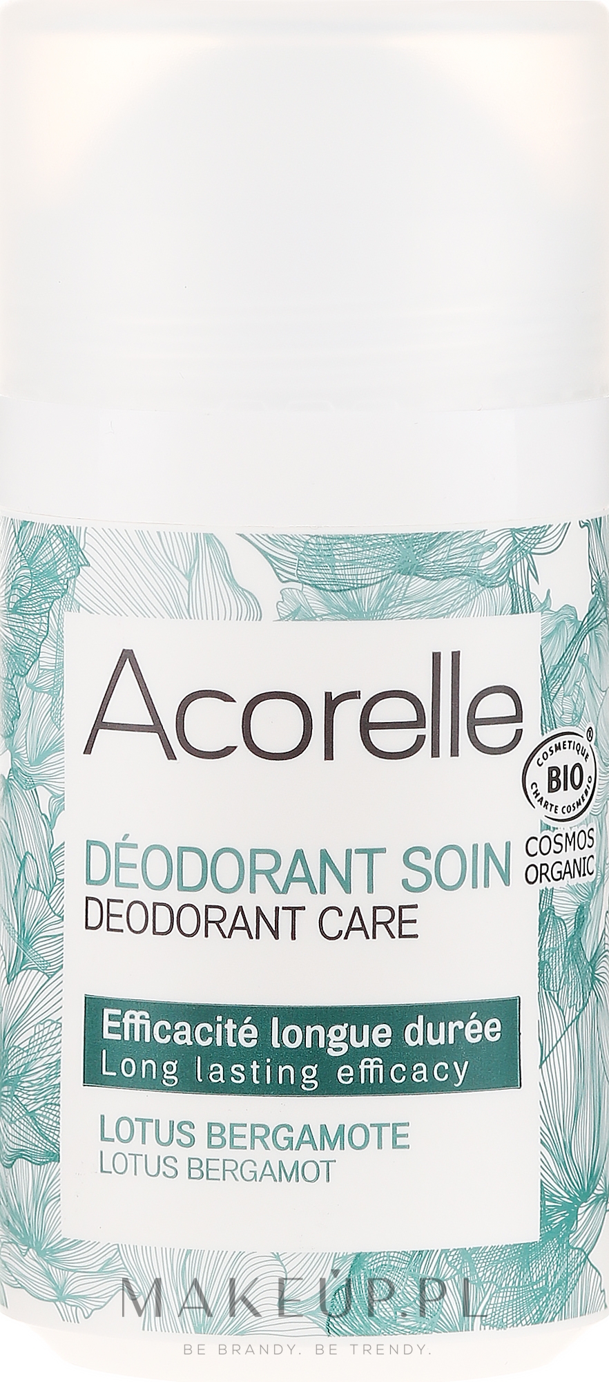 Odświeżający dezodorant w kulce Lotos i bergamotka - Acorelle Deodorant Care  — Zdjęcie 50 ml