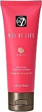 Krem do rąk z różą i olejkiem migdałowym - W7 Way of Life Hand Cream Be Divine — Zdjęcie N1