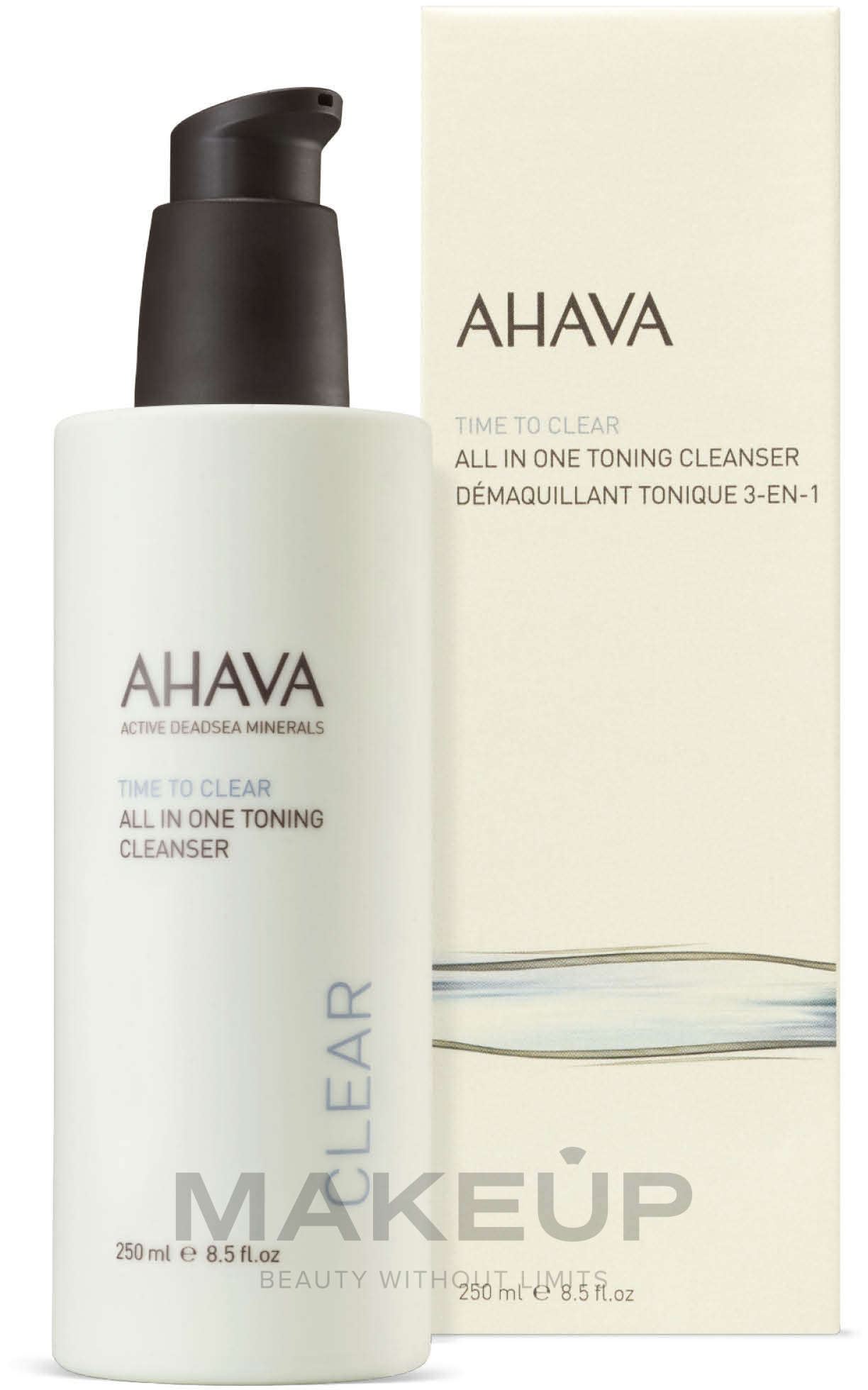 Oczyszczający preparat do twarzy i oczu - Ahava Time To Clear All in One Toning Cleanser — Zdjęcie 250 ml