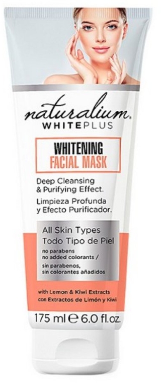 Wybielająca maska do twarzy - Naturalium White Plus Whitening Facial Mask — Zdjęcie N1