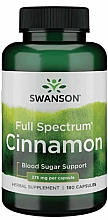 Suplement diety Cynamon, 375 mg - Swanson Cinnamon  — Zdjęcie N1
