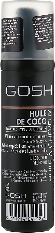 PRZECENA! Nawilżający olej kokosowy do włosów - Gosh Copenhagen Moisturizing Coconut Oil * — Zdjęcie N2