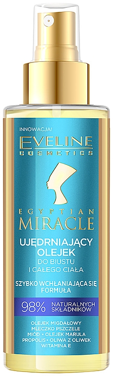 Ujędrniający olejek do biustu i całego ciała - Eveline Cosmetics Egyptian Miracle