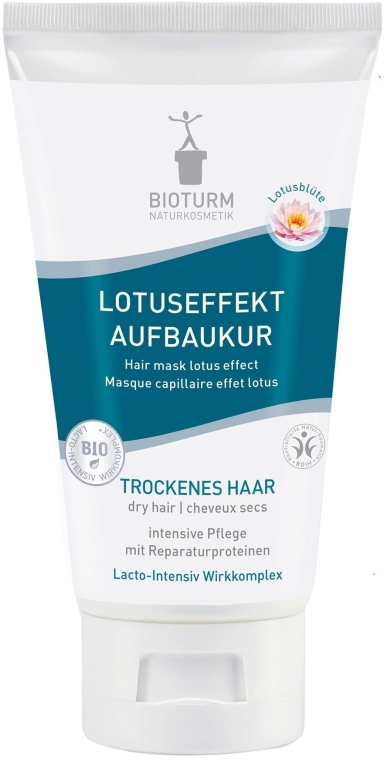 Maska do włosów suchych - Bioturm Lotus Effect Structure Treatment Nr.19 — Zdjęcie N1