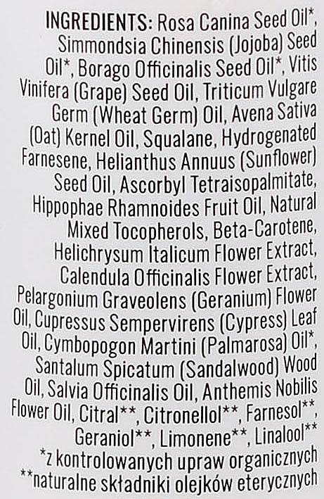 Rozświetlające serum do twarzy Dzika róża, cyprys, geranium + witaminy E i C - Iossi  — Zdjęcie N5