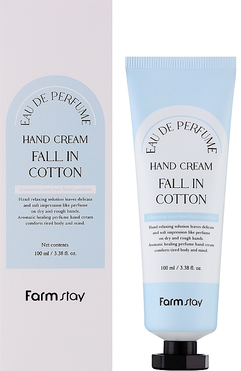 Krem do rąk i paznokci - FarmStay Eau Hand Cream Fall In Cotton — Zdjęcie N2