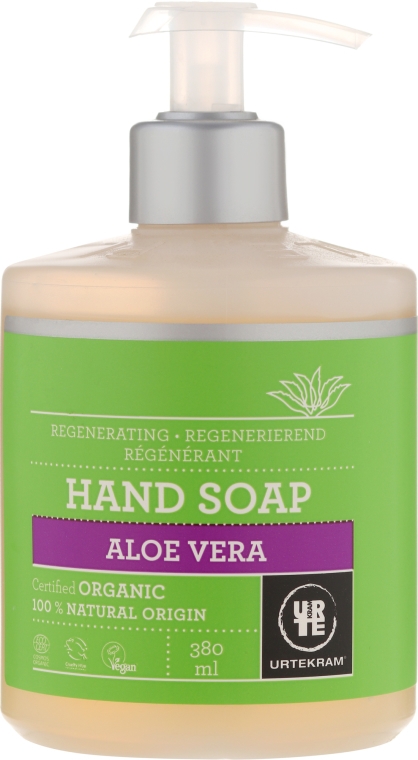 Organiczne regenerujące mydło w płynie do rąk Aloes - Urtekram Aloe Vera Hand Soap Organic — Zdjęcie N2