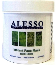 Kup Maseczka do twarzy ze świeżymi ziołami - Alesso Professionnel Instant Face Mask