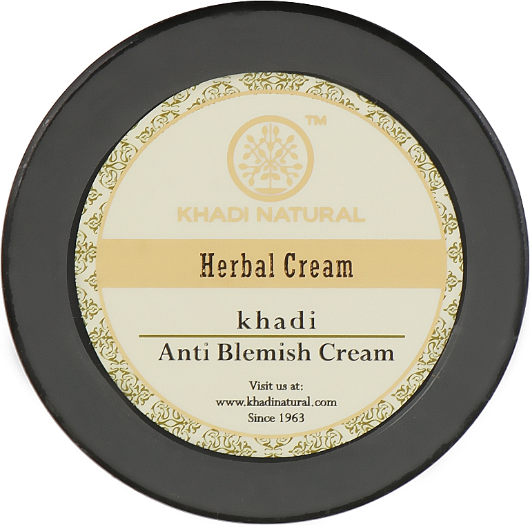 Naturalny krem odmładzający na plamy starcze, zmarszczki i cienie pod oczami - Khadi Natural Anti Blemish Cream