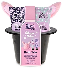 Kup Zestaw - Mad Beauty Mystic Magic Rabbit In The Hat Body Trio (sh/gel/100ml + b/lot/100ml + sponge/1pcs + accessories/1pcs)