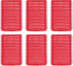 Kup Wałki do włosów na rzepy 6 szt, 70799, 32 mm, czerwone - Deni Carte