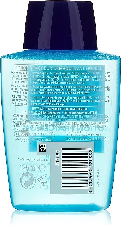 Płyn do demakijażu oczu - Maybelline New York Cils Demasq Make-Up Remover — Zdjęcie N2