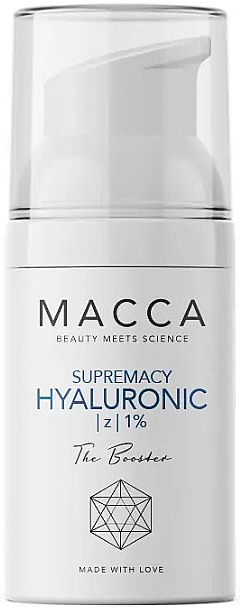 Intensywnie nawilżające serum do twarzy - Macca Supremacy Hyaluronic 1% Booster — Zdjęcie N1